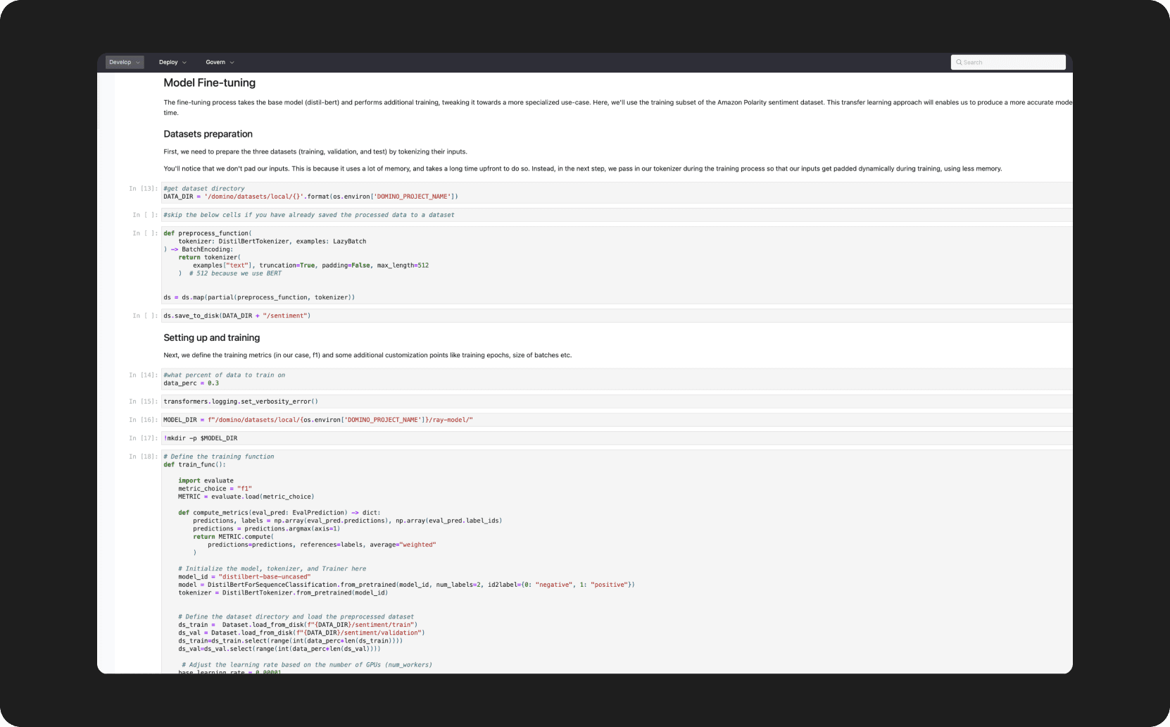 Faster model iteration