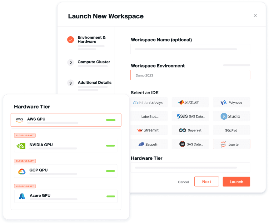 Launch new workspace